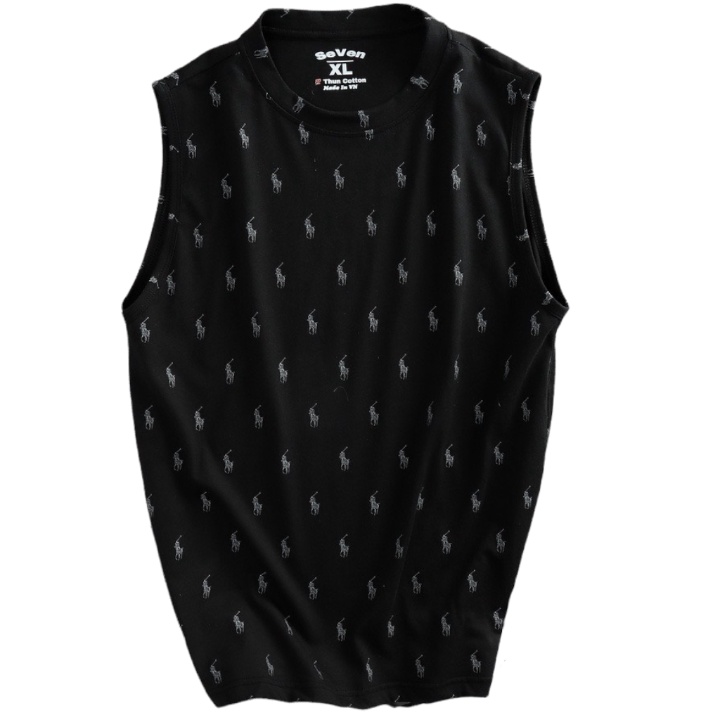 Áo thun nam sát nách SEVEN, áo ba lỗ tập gym form rộng thun cotton