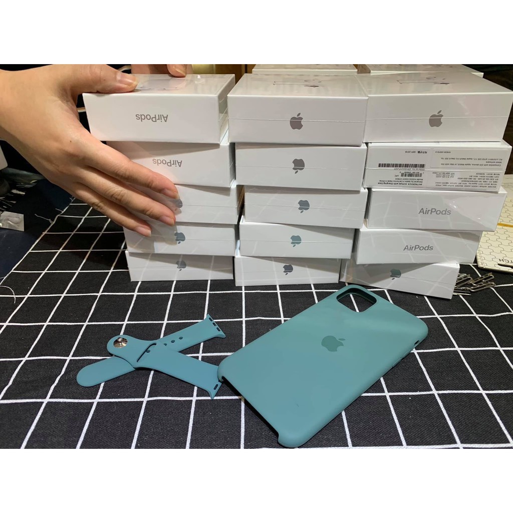 Dây Apple Watch Cao Su Sport Bands Cao Cấp - (Có 25 màu) Midnight Green FULL SIZE 1 2 3 4 5 38mm 40mm 42mm