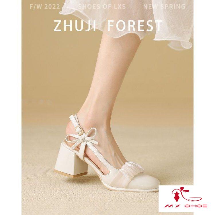M & X ~  Sandal Cao Gót Mary Jane Phong Cách Mới Cho Nữ