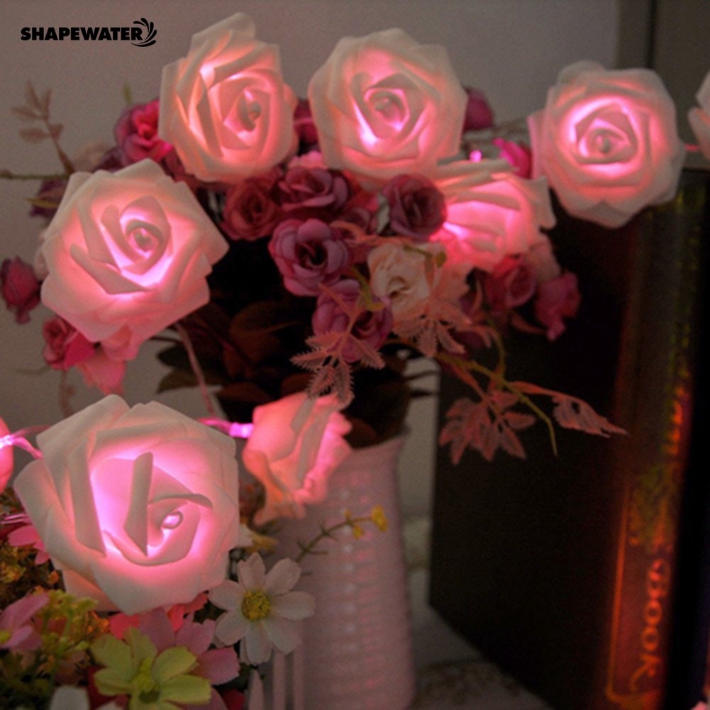 🌟 SHAPE*20 LED Rose Flower Fairy Christmas Decoration String Lights