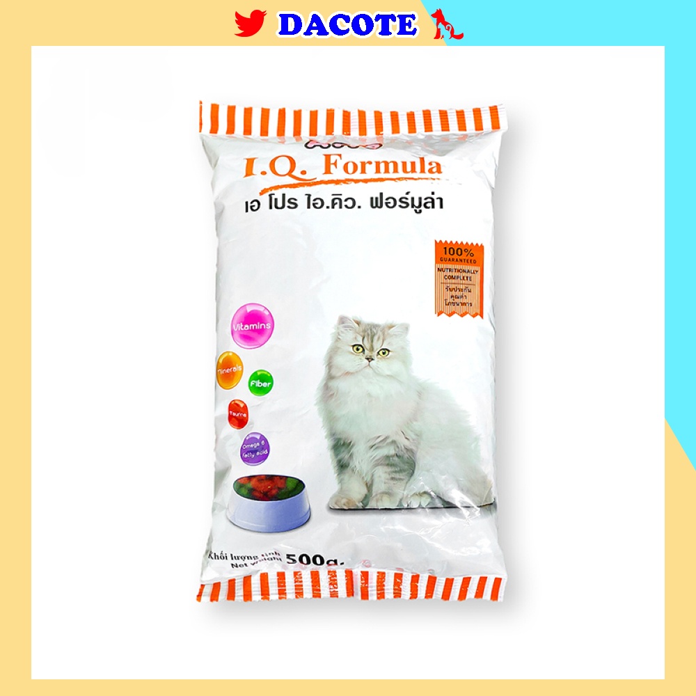 Thức ăn hạt cho mèo Apro IQ Formula 500g đầy đủ dinh dưỡng phân phối chính hãng DACOTE