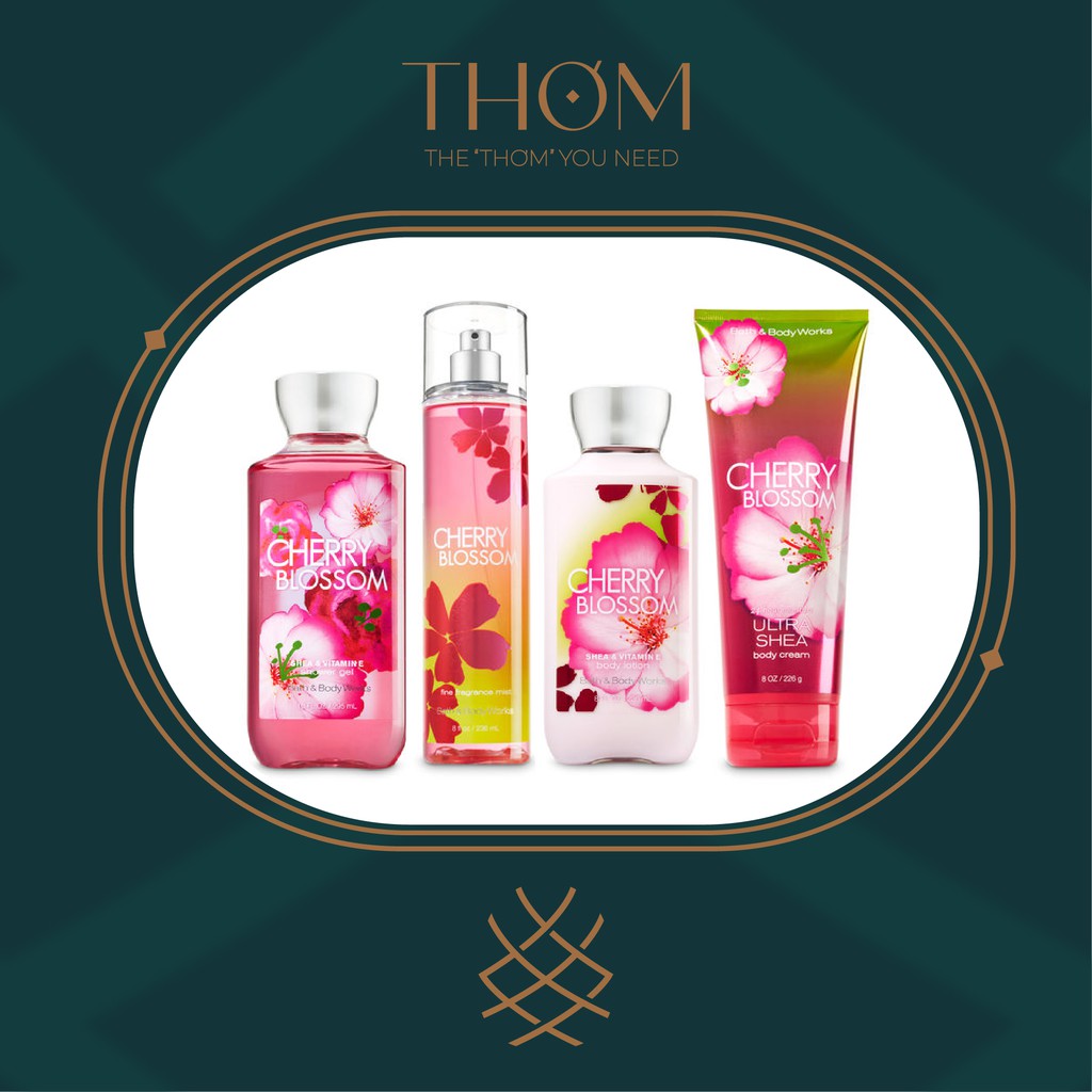 CHERRY BLOSSOM | Sản Phẩm Tắm Dưỡng Xịt Thơm Toàn Thân Bath & Body Works