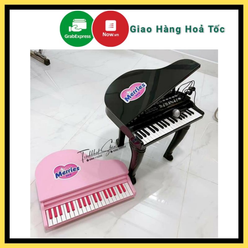 ĐÀN PIANO WINFUN  ĐỒ CHƠI QUÀ TẶNG MERRIES XANH VÀ HỒNG