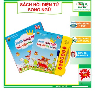 [Phiên Bản Mới nhất] Sách Nói Điện Tử Song Ngữ Anh- Việt Giúp Trẻ Học Tốt Tiếng Anh- Cho Bé Từ 1- 7 Tuổi