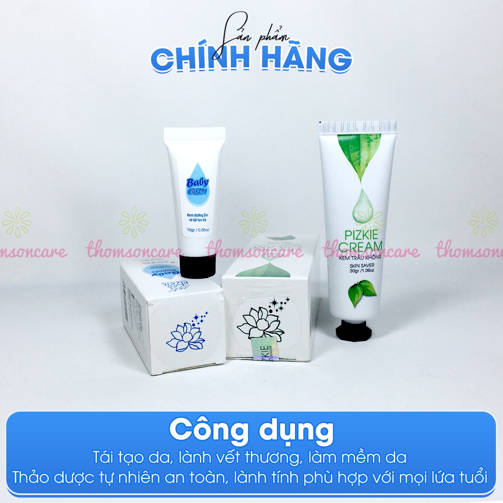 Kem trầu không Pizkie, giảm hăm, rôm sảy, côn trùng cắn, chăm sóc da cho bé - Mẫu mới