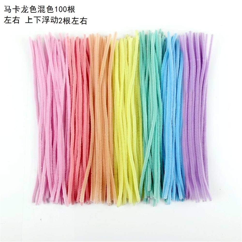 Set 100 dây xoắn dùng để làm bó hoa DIY tùy chọn hoa len handmade Macaron Làm Đồ Thủ Công DIY Đa Ứng Dụng giấy nhún hoa Valentine's Day Gift