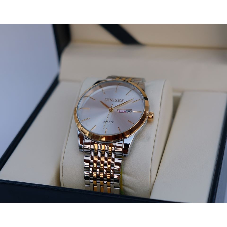 Đồng Hồ Nam Cao Cấp JENISES JAPAN Mặt Trắng,Khung Thép Không Gỉ J2t[ SALE GIÁ SỐC] | BigBuy360 - bigbuy360.vn