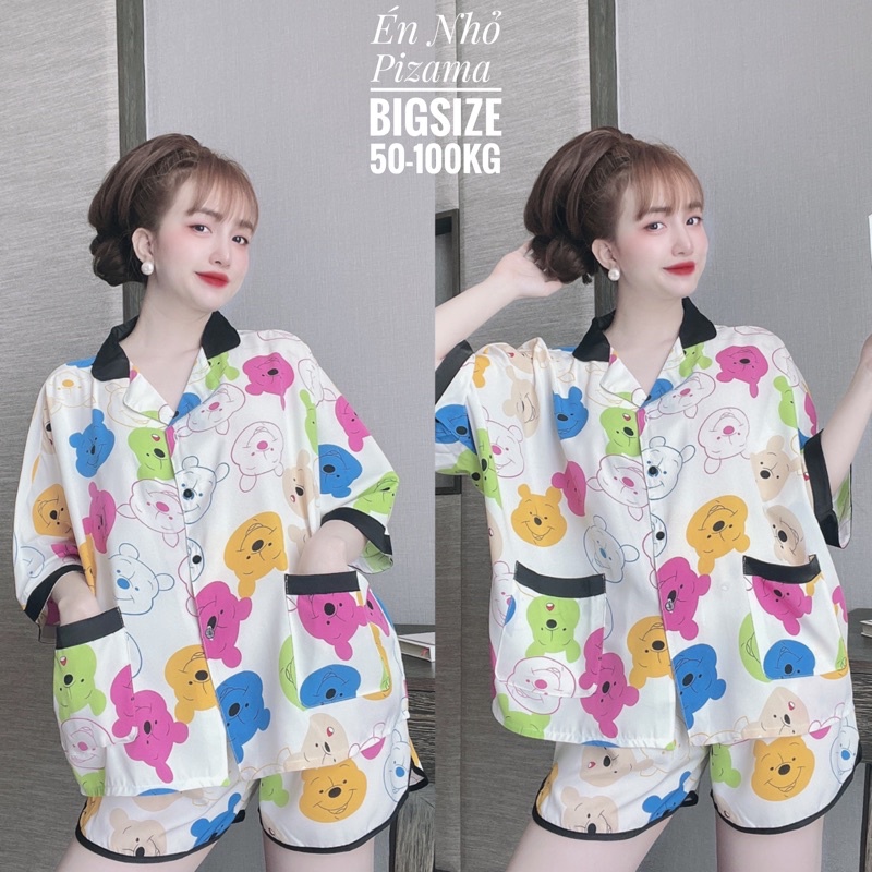 [Mã SKAMFSW175 giảm 10K đơn 50K] Size Lớn Cánh rơi lụa 50-100kg đùi ÉnNhỏ Pijama