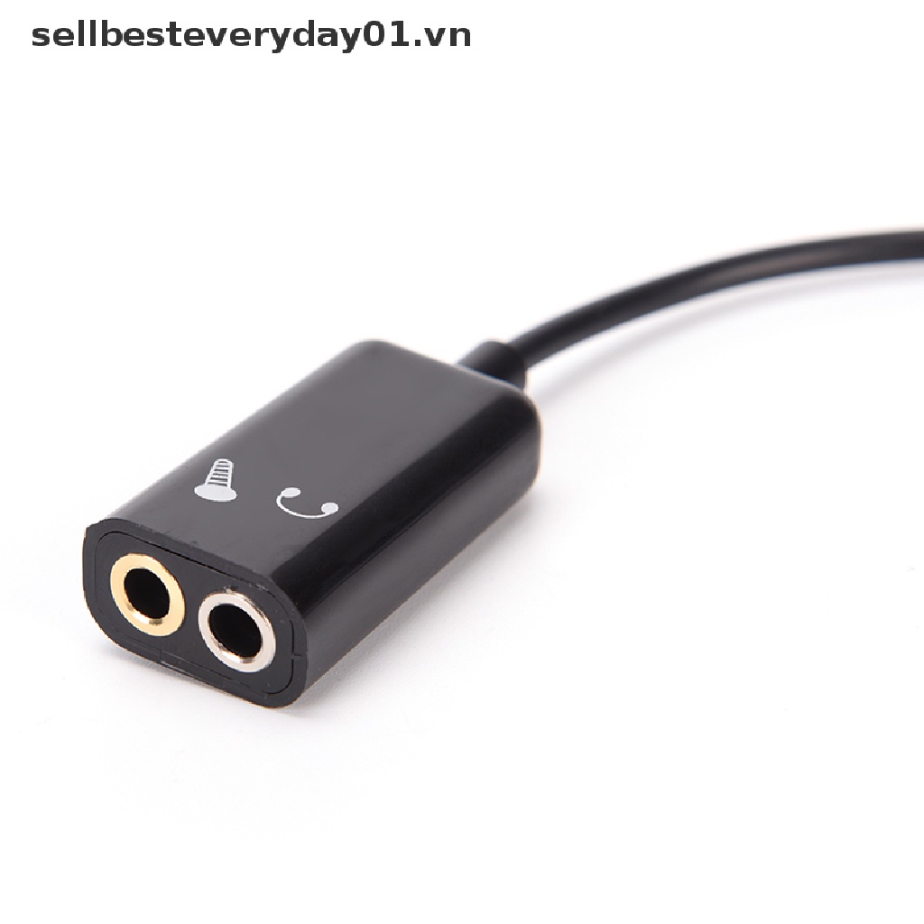 Dây Cáp Chữ Y Chuyển Đổi Âm Thanh Từ Giắc Cắm 3.5mm Sang Cổng Cắm Tai Nghe / Micro Chuyên Dụng