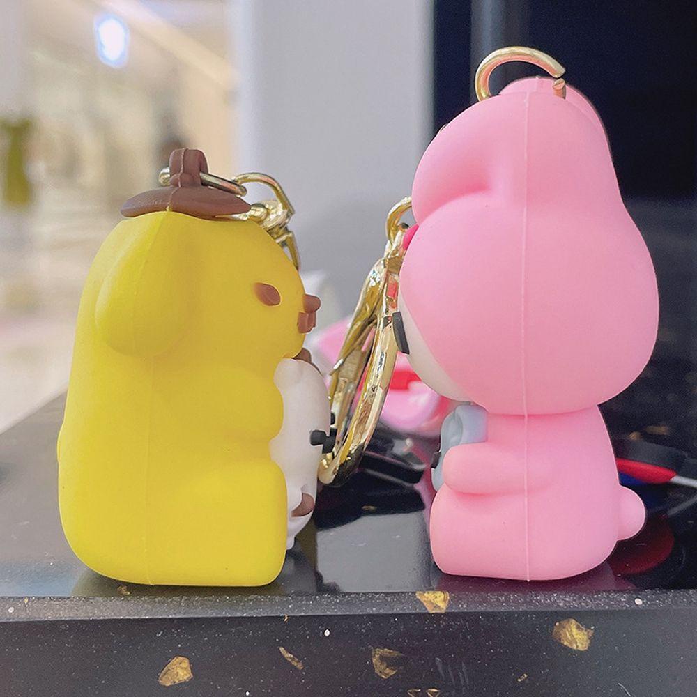 Móc Chìa Khóa Bằng Silicone Hình Chú Chó Cinnamoroll Đáng Yêu
