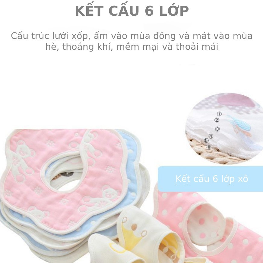 YẾM XÔ TRÒN 6 LỚP VÀ 8 LỚP❤️ FREESHIP❤️CHO BÉ MẶT XOAY 360 ĐỘ CÓ CÚC BẤM❤️ MoMoMart