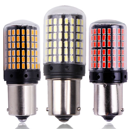 Set 2 đèn LED Kevanly T20 144smd W21W 7440 1156 Ba15S Bau15S P21W Py21W S25 dành cho xe hơi