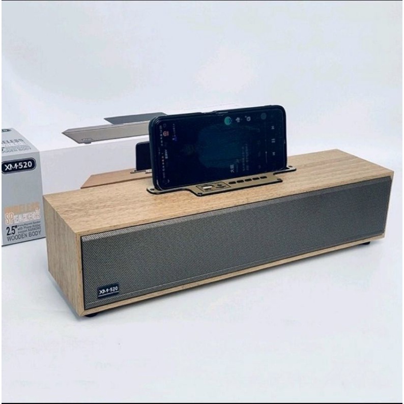 LOA GỖ BLUETOOTH XM 520 - ÂM THANH CỰC HAY