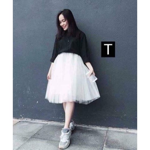 Chân váy von công chúa hai tầng_3 màu