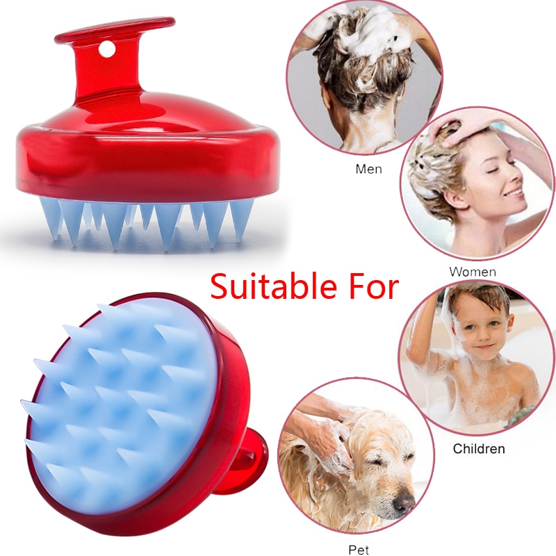 Lược Silicone Mát Xa Da Đầu Tiện Dụng