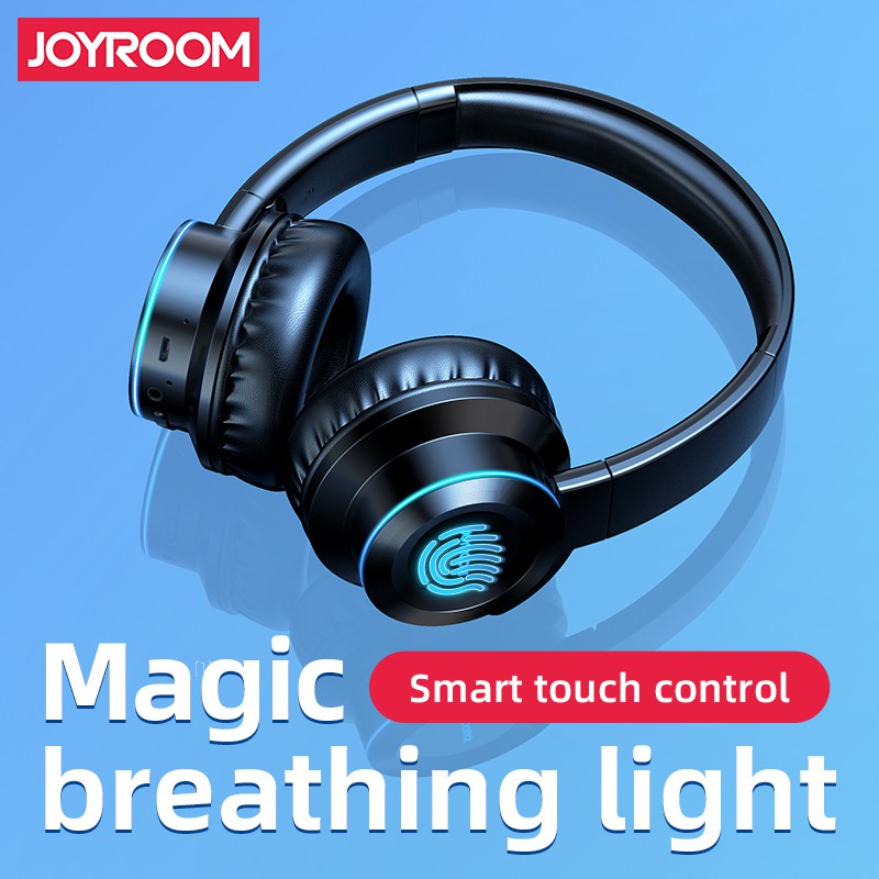 Joyroom H16 Tai nghe Noise Cancelling Bluetooth 5.0 Tai nghe chụp qua tai Điều khiển cảm ứng thông minh Giảm âm trầm Tai nghe tự động giảm tiếng ồn Có thể gập lại Mic tích hợp có thể gập lại ＆ Chế độ có dây cho TV / PC / Điện thoại