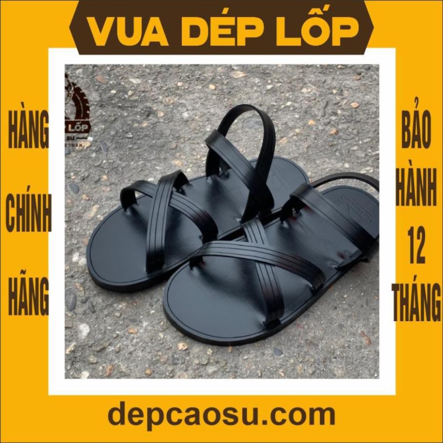 Dép cao su 4 quai chéo, được làm thủ công của VUA DÉP LỐP Phạm Quang Xuân, ảnh thật, bảo hàng và sẵn hàng