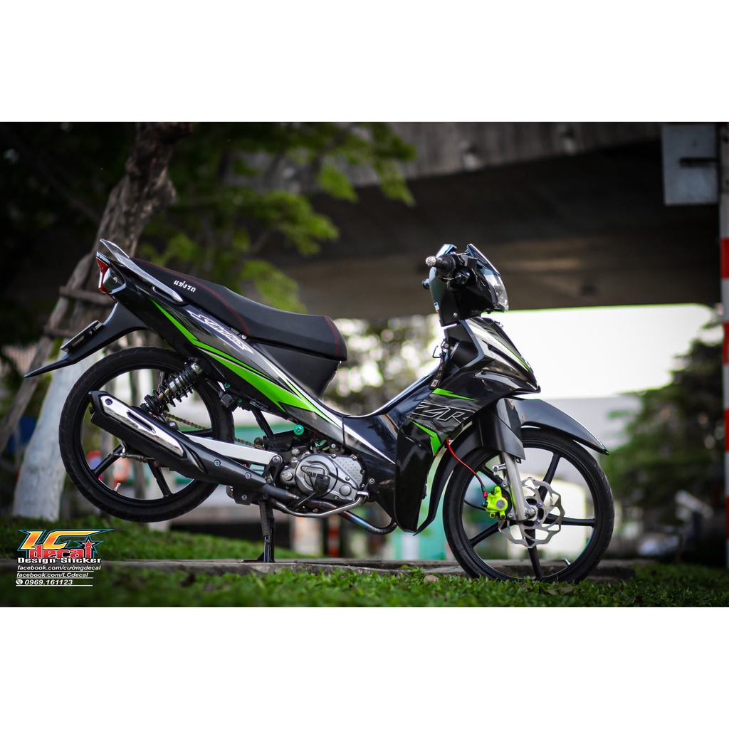 Tem rời Sirius Fi xanh đen Zr
