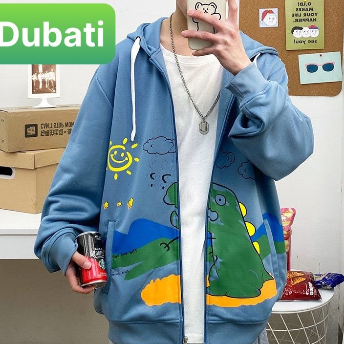 ÁO KHOÁC HOODIE NAM NỮ KHỦNG LONG DÂY KÉO SÀNH ĐIỆU CHỐNG LẠNH NẮNG, NÓNG HÈ ĐÔNG SIÊU HOT - DUBATI FASHION