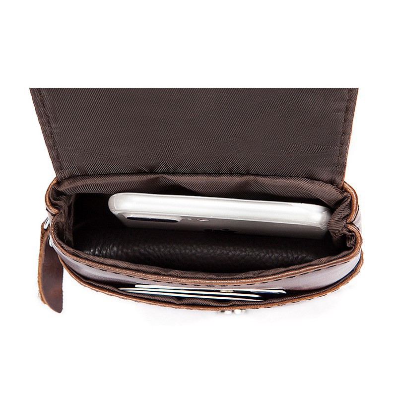 Túi da đeo thắt lưng đựng điện thoại cho nam