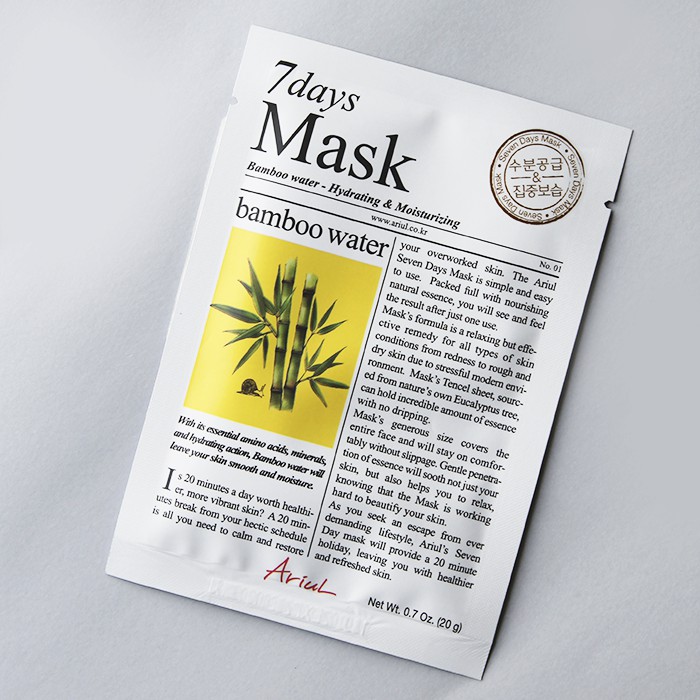 Mặt Nạ 7 Ngày Tinh Chất Thiên Nhiên Ariul 7days Mask 20g | BigBuy360 - bigbuy360.vn