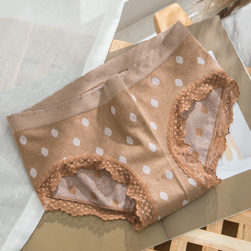 Quần lót nữ FREESHIP Đồ lót nữ Polka Dot Starlight Nhật Bản chấm bi ánh sao – Nội y graphene Freesize