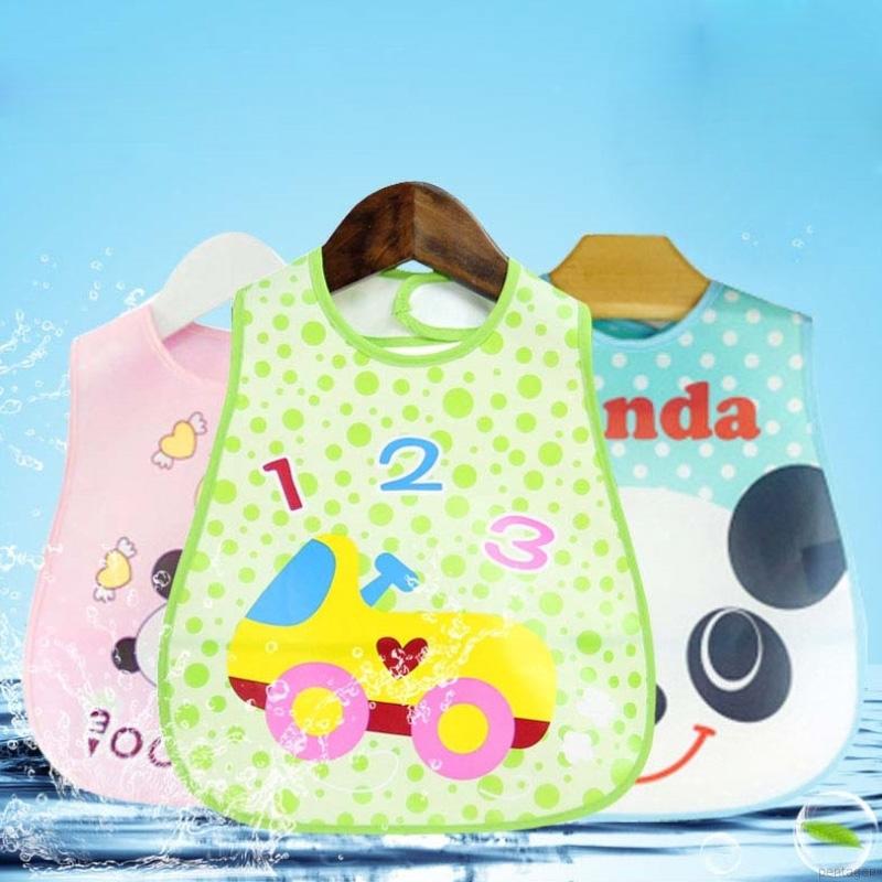 Yếm em bé họa tiết hoạt hình nhiều màu sắc xinh xắn