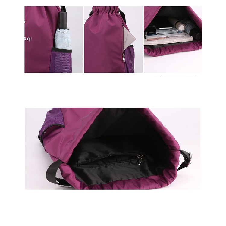 Ba Lô Dây Rút Siêu Nhẹ Sức Chứa Lớn Tiện Dụng Cho Nam Và Nữ