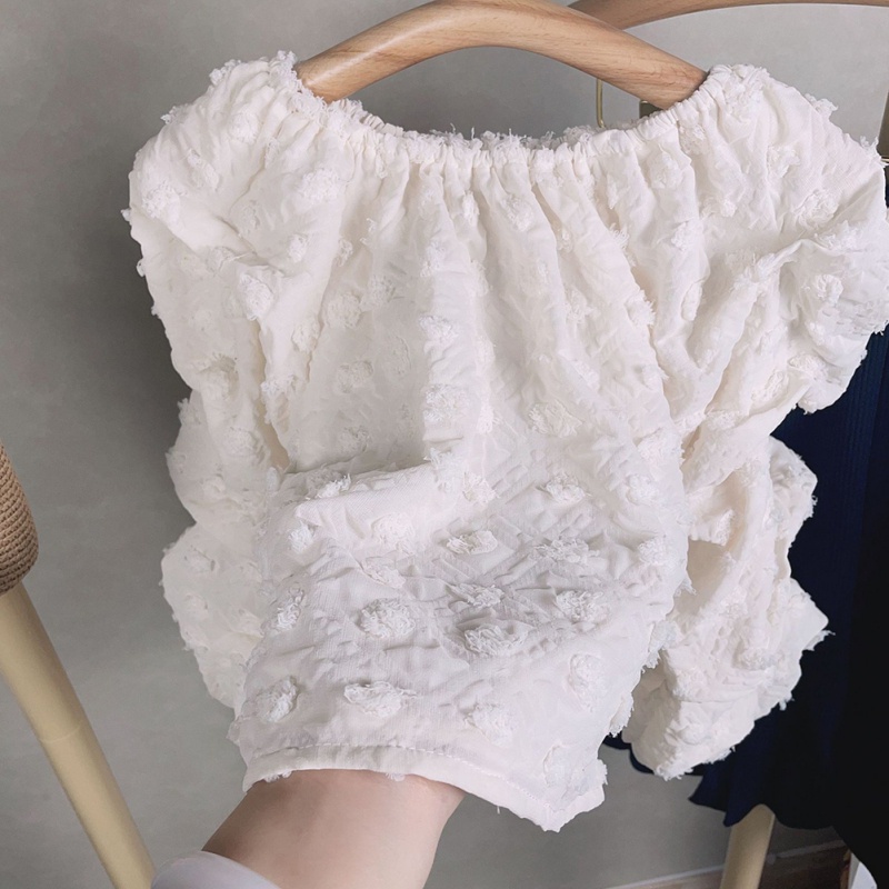 Bộ Áo Tay Phồng Dài Ngang Mắt Cá Chân + Quần Ống Loe Xếp Ly Thời Trang Phong Cách Hàn Quốc Dành Cho Bạn Nữ
