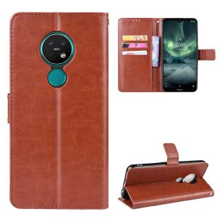 Bao da điện thoại PU nắp gập tích hợp ví kèm ngăn đựng thẻ cho NOKIA 7.2