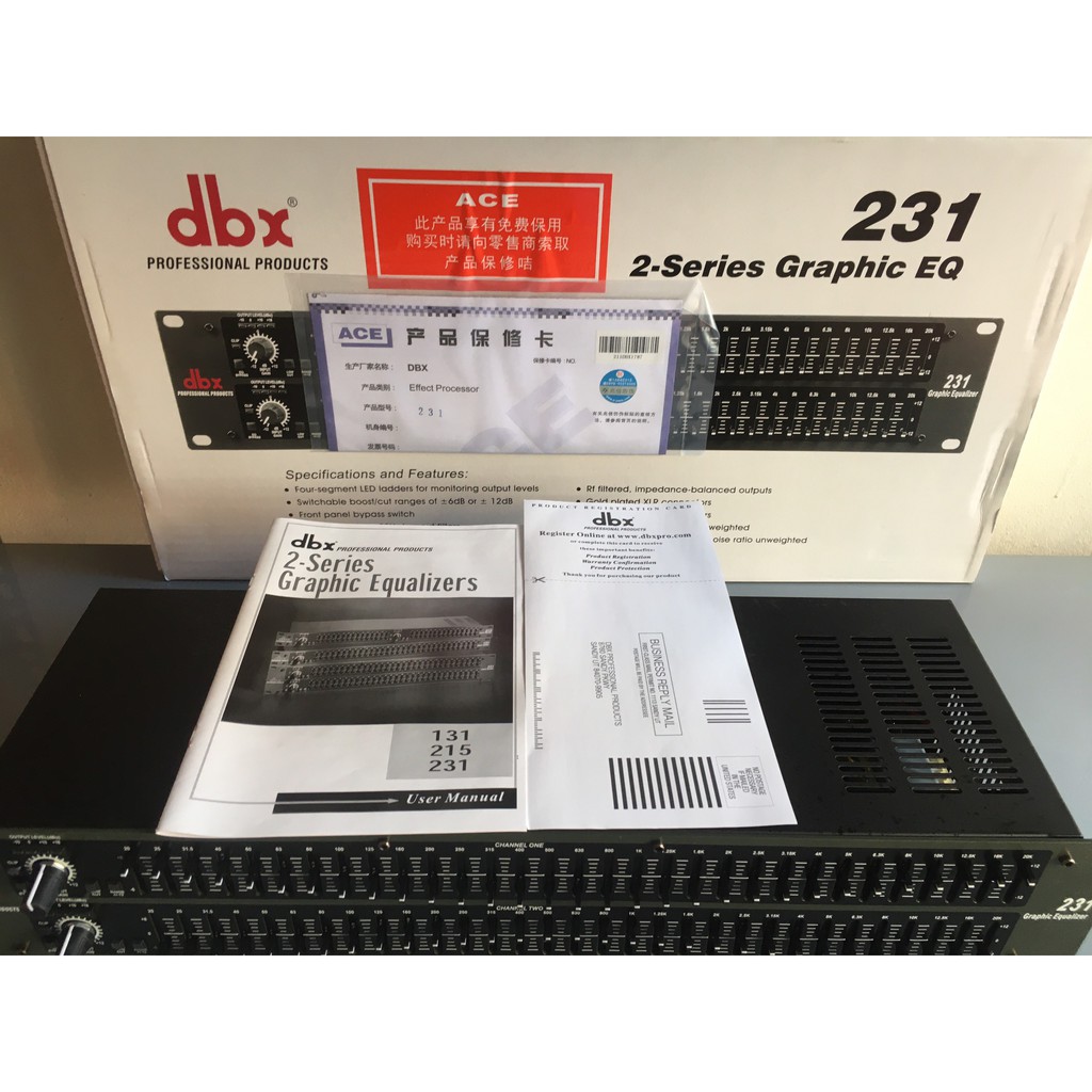 Lọc Xì Equalizer DBX 231 Siêu Hot Chỉnh Bass Căng Treb Sáng Cực Hay.