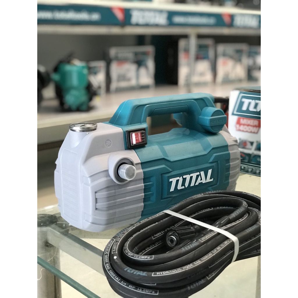 MÁY XỊT RỮA XE ÁP LỰC CAO TOTAL 1500W ( MOTOR TỪ ) TGT11236