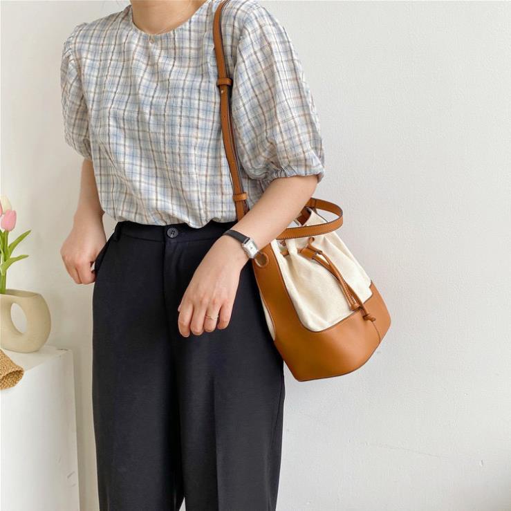 Túi xách nữ thời trang cá tính bucket Hàn Quốc dáng hộp đeo vai mẫu mới 2021 JULYTA TX07