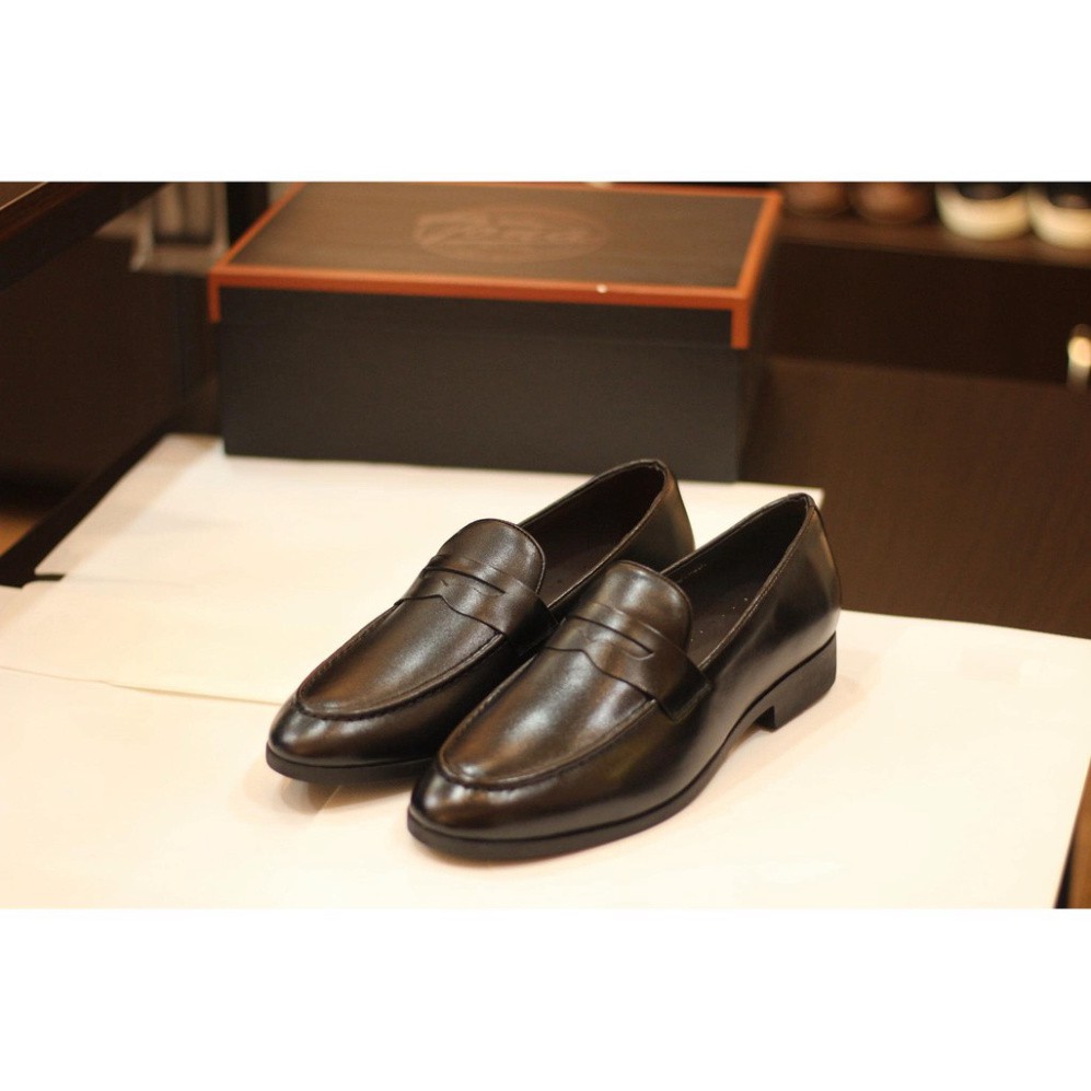 [FREESHIP] Giày Lười Nam Quai Ngang Penny Loafer Da Bò Thật 100%