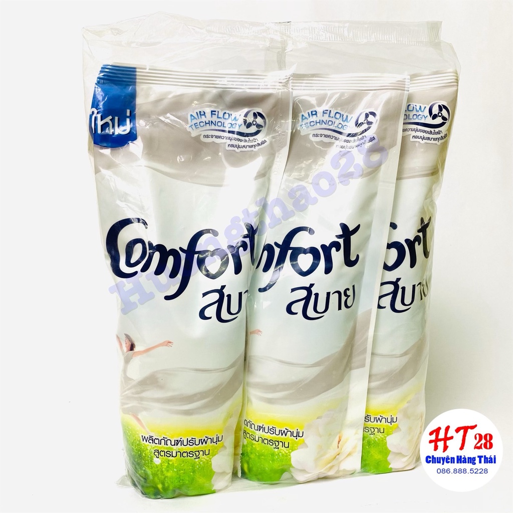 [Combo 3 túi] Nước Xả Comfort Thái Lan Lưu Hương 48h, Nước Xả Vải Comfort Thái 580ml Huongthao28