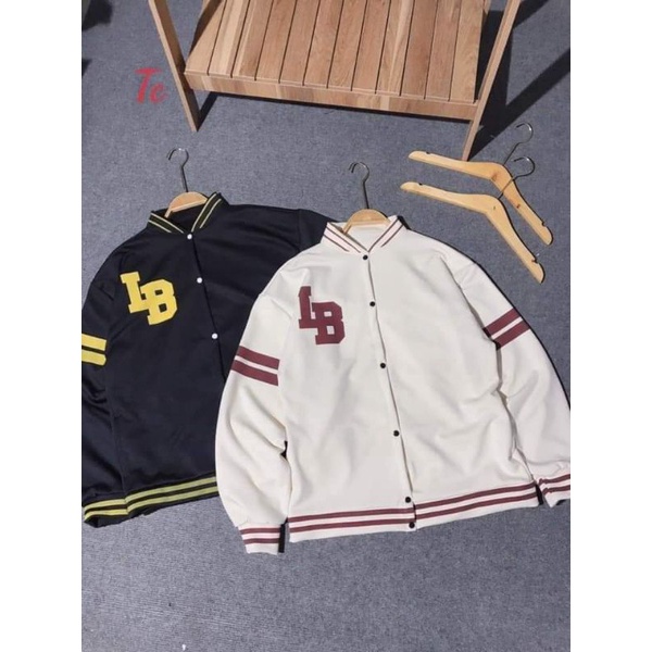 Áo khoác bomber LB chất nỉ cotton Nam nữ mặc đẹp,độc lạ | BigBuy360 - bigbuy360.vn
