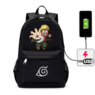 Balo BORUTO NARUTO nam nữ,có ngăn chống trộm tiện lợi, cổng nối usb bên ngoài, chất liệu siêu bền đẹp