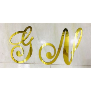 Chữ alu gương trang trí căt theo mẫu