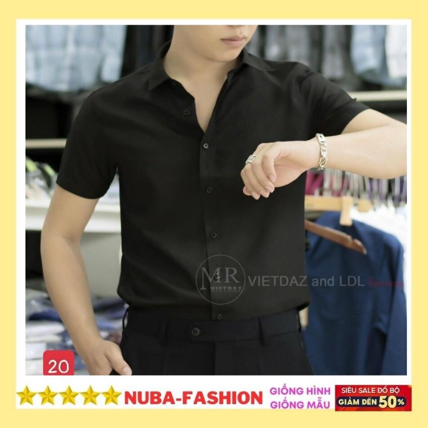 Áo sơ mi nam ngắn tay chất vải lụa cao cấp,đẹp giá rẻ TCS 19 | BigBuy360 - bigbuy360.vn