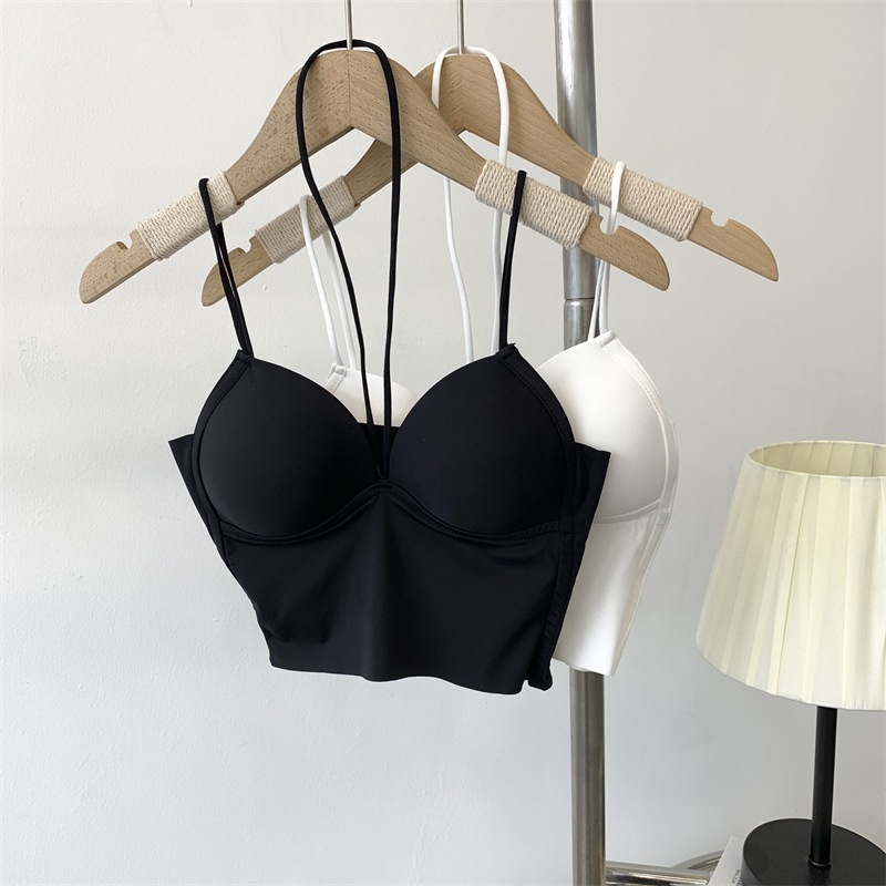 Áo bra 2 dây chéo ngực có mút ngực - Bra nữ su mịn, áo croptop quyến rũ sang chảnh B2146