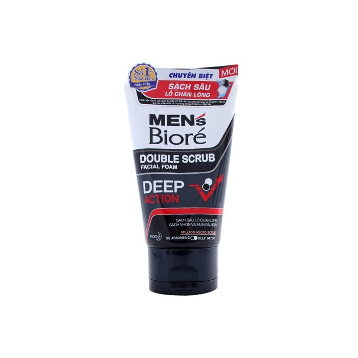Sữa rửa mặt Men's Biore tác động kép Sạch sâu 100g