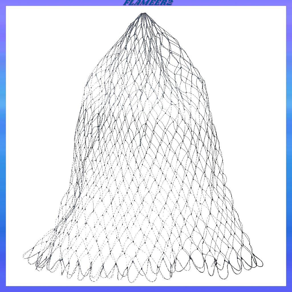 Portable Nylon Folding Fishing Landing Net Rhombus Mesh Landing Dip Net-40cm