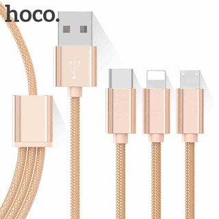 Cáp sạc 3 đầu Hoco X2 3 in 1