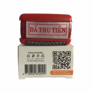 Con dấu liền mực “ĐÃ THU TIỀN” (Màu đỏ)