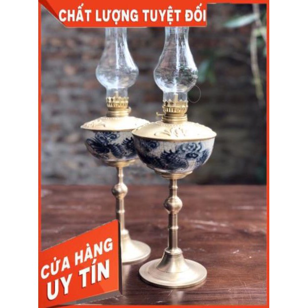 Giá hủy diệt -  Đèn thờ dầu men rạn cao cấp Bát Tràng