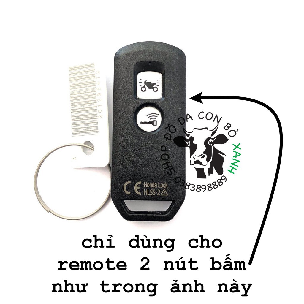 Bao Da Chìa Khóa Honda SH 300i (loại 2 nút bấm) handmade da thật