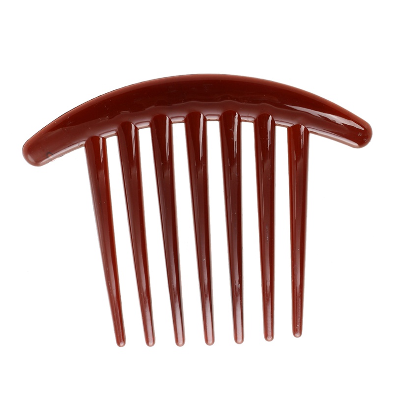 Bộ 2 Lược Cài Tóc Bằng Nhựa Màu Nâu Thời Trang Cho Nữ