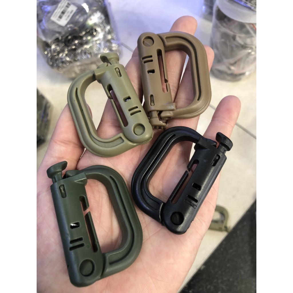 Móc Carabiner Nhựa Kẹp Dây Balo (Nhiều Màu) - móc nhựa balo dã ngoại | BigBuy360 - bigbuy360.vn