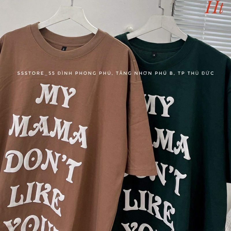 Áo thun tay lỡ nam nữ unisex form rộng My MAMA ullzang vải cotton mịn giá rẻ mặc đơn đôi nhóm