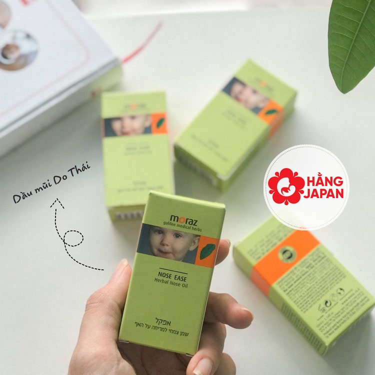 Dầu thông mũi chống cảm Moraz Nose Ease cho bé - Giảm ngạt mũi, sổ mũi cho bé